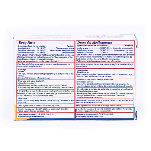 NARTEX SIMPLEX HOMEOPATHIC SEDATIVE TABLETS, 60 COUNT