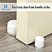 Door Stopper – Universal & usefull Stainless Steel Doorstop for All sufaces - Set of 2 Double Interior Decorative Door Stop – for Home, Office, Garage, Patio – White by Richyn