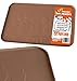 iPrimio Extra Large Pet Food Mat with Logo - Food Grade Silicone Cat Dog Feeding Mat - Dog Bowl Mat for Food and Water - Prevent Pet Water Food Spills - Protects Flooring - Non Slip - Large Brown