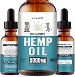 Hemp Oil for Dogs & Cats (2 Pack) - Calming Dog Treats for Anxiety, Pain & Stress Relief - Sleep Aid - Hip Joint Supplements - Full Spectrum Hemp Extract + Salmon Oil & Turmeric - Omegas 3:6:9 - USA