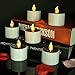 Micandle 6 Pack Outdoor Solar Candles/Long Lasting Using,Flameless Solar Tealights Candles for Camping,Home,Window,Yard Decor(Charged 4-8 Hours Can Use 5-10 Hours) in Yellow