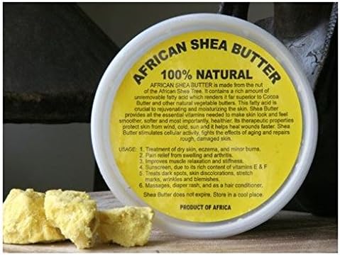 50 Pack - African Shea Butter Cream (100% Pure & Raw, Gold) 8 Oz By HalalEveryDay