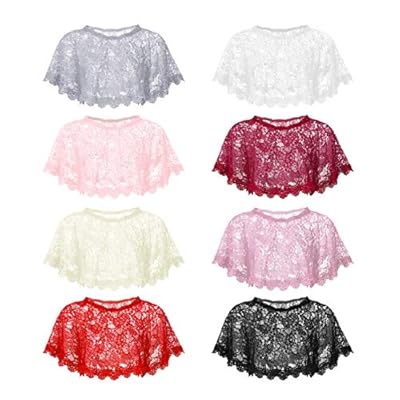 YiZYiF Women's Crochet Lace Scarfs Wedding Bridal Prom High Low Shrug Sweaters Shawl YiZYiF Women's Crochet Lace Scarfs Wedding Bridal Prom High Low Shrug Sweaters Shawl