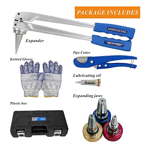 1/2,3/4,1-inch Pex Expansion Tool ProPEX Expander Kit meets ASTM F1960 for PEX-A Pipe suits Uponor Propex Wirsbo - Image 2