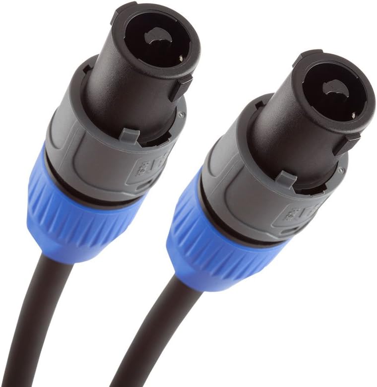 Monster Studio Pro 2000 Speaker Cable with Connectors (3 feet / 1 Meter) - Speakon Plugs