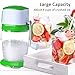 [UPGRADED] Ice Crusher Shaver Manual Hand Crank Ice Grinder for Fine or Coarse Pieces - Ice Treats or Slushy Desserts Large 50 OZ Bucket Shaved Ice Treats or Slushy Desserts 304 Stainless Steel Blade