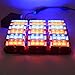 XKTTSUEERCRR 54x LED Ultra Bright Emergency Service Vehicle Dash Deck Grill Warning Flashing Strobe Light (Red & Blue)