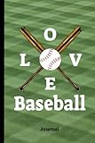 Love Baseball Journal: Graph Journal Notebook