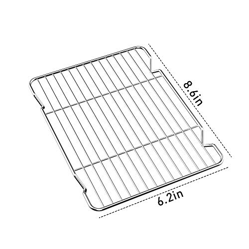 Small Cooling Racks for Cooking and Baking 8.6L x 6.2W x 0.5H Inch