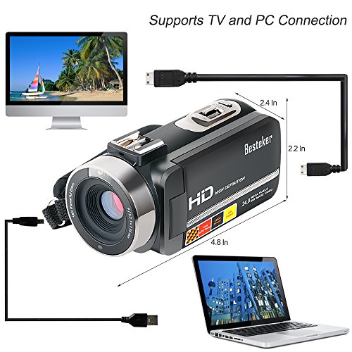 Camcorder-Besteker-FHD-1080p-Camcorders-with-External-Microphone-and-Remote-Control-Digital-Camera-Camcorder