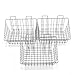 Proslat 13022 15-Inch x 11-Inch Ventilated Wire Basket Designed for Proslat PVC Slatwall, 3-Pack Silver