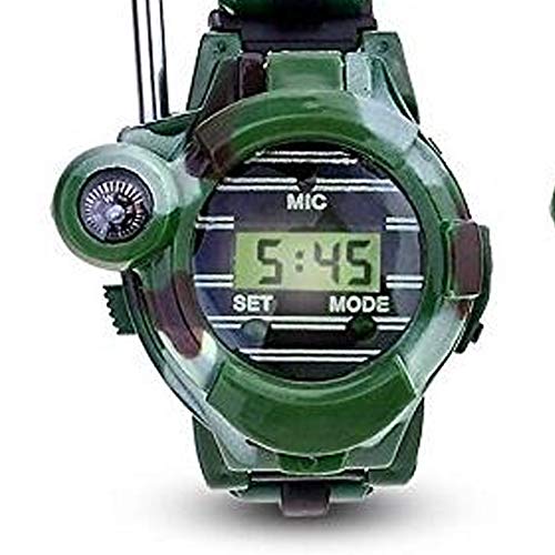 Domccy 2 PCS Watch Walkie Talkies for Kids Long Range Two-Way Radio Camo Outdoor Army Toys 150 Meters Toys & Games, Doll House, Children's Toys, Halloween Game