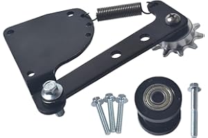 GUCIDDAK New Model Spring Loaded Chain Tensioner Kit for 49cc 50cc 66cc 80cc 2 Stroke Engine Gas Motorized Bicycle Bike Black with Roller