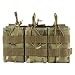 OneTigris Open-Top Triple Mag Pouch DD07 for M4 M14 M16 AK47 AK74 G36 Magazine (Multicam - 500D Cordura Nylon)