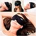 Sleep Mask by Sentical® Lightweight Adjustable 3D Eye mask with Earplugs, Best for naps and Travel, Super Soft and Contoured Light Blocking Sleep Mask for A Full Night Sleep (Black)