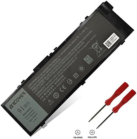 SKOWER MFKVP 0RDYCT TWCPG Laptop Battery for Dell Precision Notebook 15 7510 17 7710 M7710 91Wh