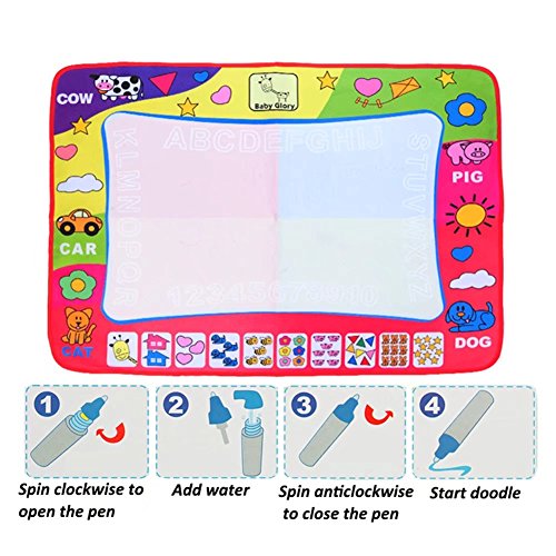 image for MAZU Aqua Doodle Mat, Large Magic Water Drawing Painting Writing Mat P