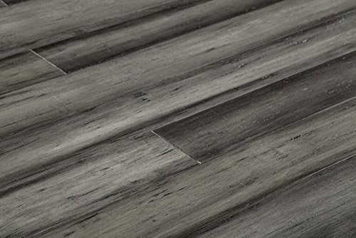 Yanchi Bamboo Flooring - Handscraped Strand Woven Collection 71 4/5" x 4 2/5" x 1/2" - Antique Silver