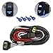 mictuning LED Light Bar Wiring Harness 40 Amp Relay ON-OFF Laser Rocker Switch Blue(2 Lead 12ft)