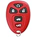 KeylessOption Key Fob Replacement for 2004 2005 2006 2007 2008 2009 2010 2011 2012 2013 Buick Chevrolet Chevy Cobalt Malibu Pontiac G5 G6 Saturn Remote, 5-Button 22733524, Locksmith Required