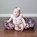 Minky Nursing Pillow Cover | Navy Floral Pattern Slipcover | Best for Breastfeeding Moms | Soft Fabric Fits Snug On Infant Nursing Pillows to Aid Mothers While Breast Feeding | Great Baby Shower Gift