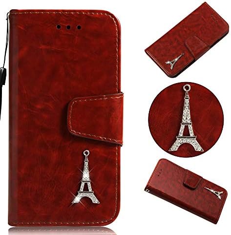 Galaxy S9 Plus Case, ZERMU Diamond Tower Pattern Premium PU Leather [Wrist Strap] [Kickstand Feature] Flip Leather Wallet Case with ID and Credit Card Pockets for Samsung Galaxy S9 Plus 6.2" 2018