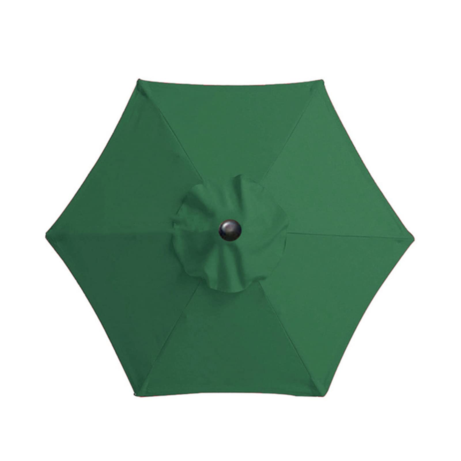 XQZMD Parasol Replacement Canopy - Sun Umbrella Fabric Cover with 6/8 Ribs, 2.7m/3m Garden Canopy Cover Top for Patio Umbrella (Green-2.7 m/6 ribs)