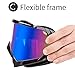 BATFOX Motorcycle ATV Goggles Dirt Bike Motocross Safety ATV Tactical Riding Motorbike Glasses Goggles for Men Women Youth Fit Over Glasses UV400 Protection Shatterproof (blue/white black)