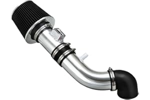 Rtunes Racing Short Ram Air Intake Kit + Filter Combo BLACK Compatible For 05-10 Chevy Cobalt/Chevy Cobalt SS 2.4L L4