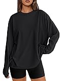 Trendy Queen Womens Oversized Long Sleeve T Shirts