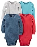 Carter's Baby Boys 4-pack Long-sleeve Bodysuits (12 months, assorted)