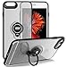 ICONFLANG iPhone 6s Plus/iPhone 6 Plus Crystal Case with Ring Holder Kickstand, 360 Degree Rotating Ring Holder Grip Case Ultra Slim Thin Hard Cover for iPhone 6s Plus / 6 Plus(5.5inch) (Clear)