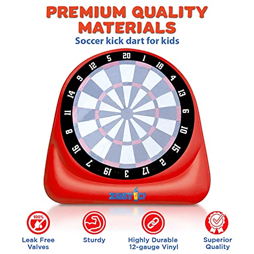 Zastic! Giant Over 6ft Tall Inflatable Kick Darts Game Jumbo Outdoor