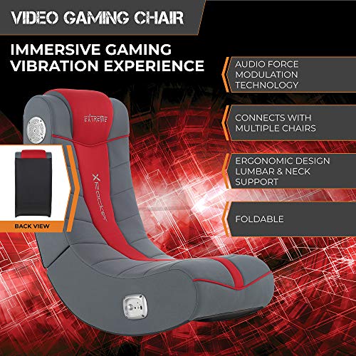 X Rocker Extreme III 2.0 Gaming Rocker Chair with Audio System, 26 x 17