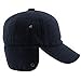 Comhats Winter Wool Baseball Cap Earflap Hat Faux Fur Ear Flap Hat for Men Fitted Hat Hunting Gray Large Unisex