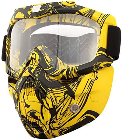 Pageantry Motorcycle Helmet Motocross Goggles Anti-fog Dirt Bike Goggles Anti-UV Adjustable Motorcycle for Skiing Anti-Slip Cycling Riding Mask