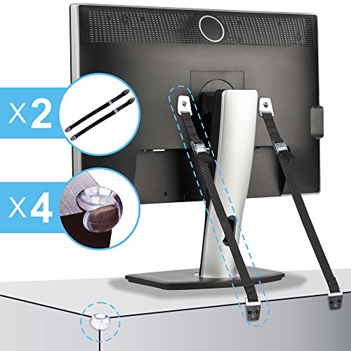 AntiTip TV and Furniture Anchor, Baby Proof Flat Screen Safety Straps, Tether Stands, Samsung