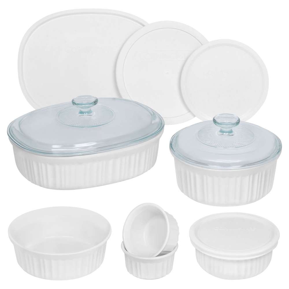 CorningWare French White Round and Oval Bakeware Set (12Piece) Buy