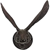 Treasure Gurus Metal Bunny Ears Hook Wall Mount Hat Coat Hanger Holder Jack Rabbit Key Ring Storage
