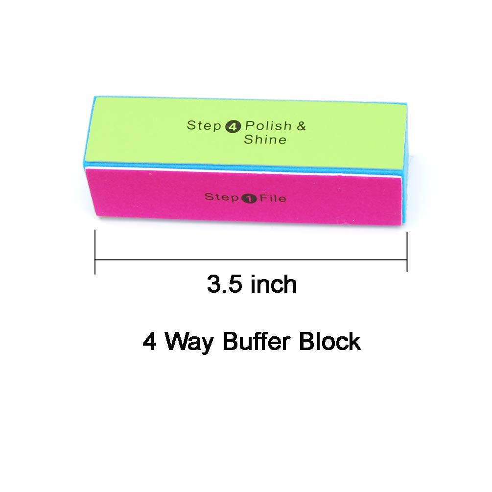 LUXXII (2 pcs) Cuticle Trimmer (1 pc) Buffer Block - Cuticle Remover Pusher Dead Skin Callus Removal Fork : Beauty
