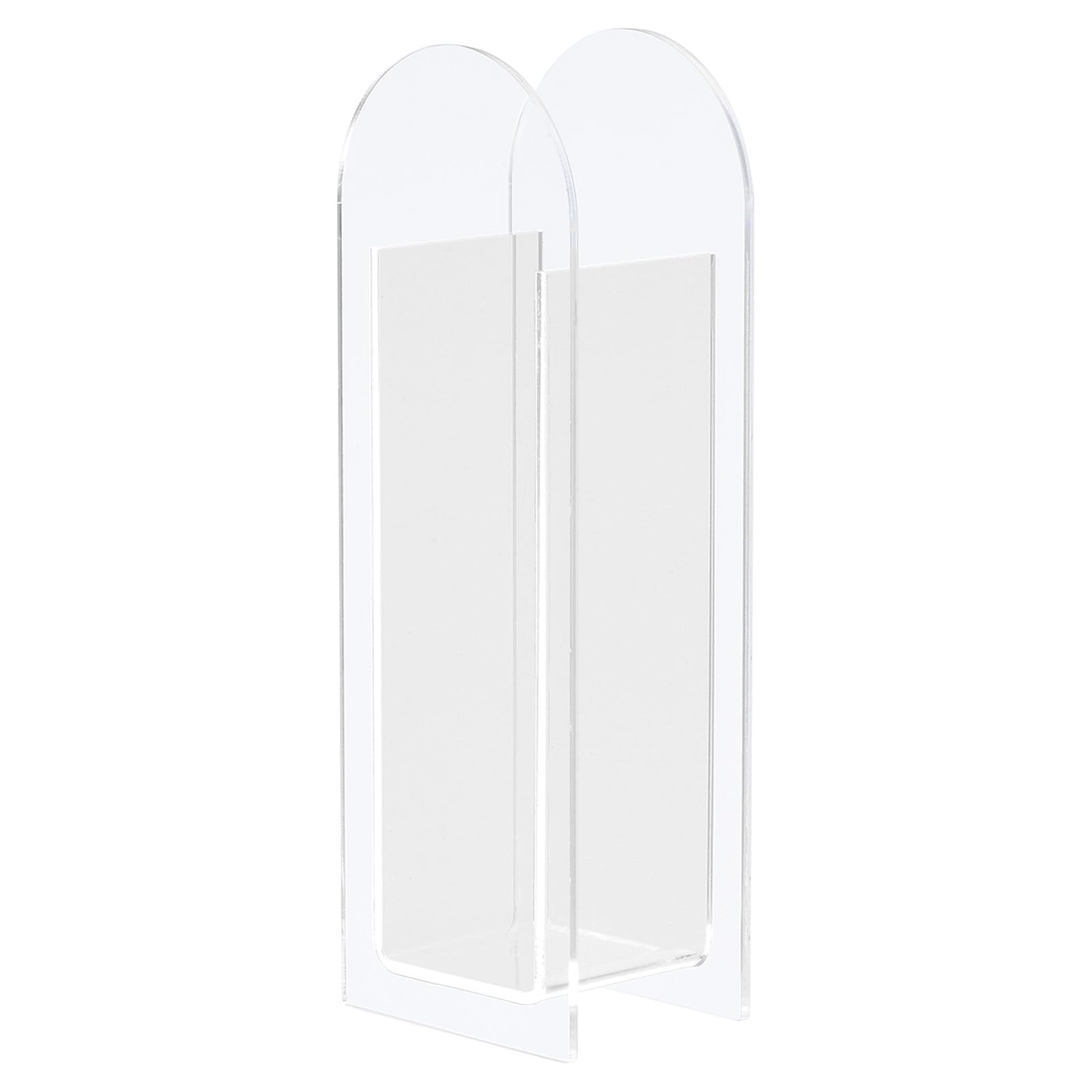 PATIKIL Acrylic Vase, Arch Acrylic Floral Vase Clear Geometric Plastic Decorative Vase for Wedding Table Centerpiece Home Decor, Transparent