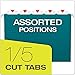 Pendaflex Recycled Hanging Folders, Letter Size, Teal, 1/5 Cut, 25/BX (81614)