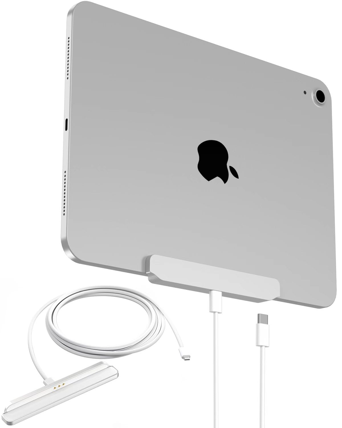 Magnetic Wireless Charger for iPad 10th Generation, iPad (A16) Only, 18W Fast Charging Smart Connector Alloy Wireless Charging Pad with USB-C Cord Cable
