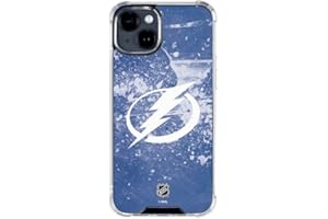Skinit Clear Phone Case Compatible with iPhone 15 - Officially Licensed NHL Tampa Bay Lightning Frozen Design