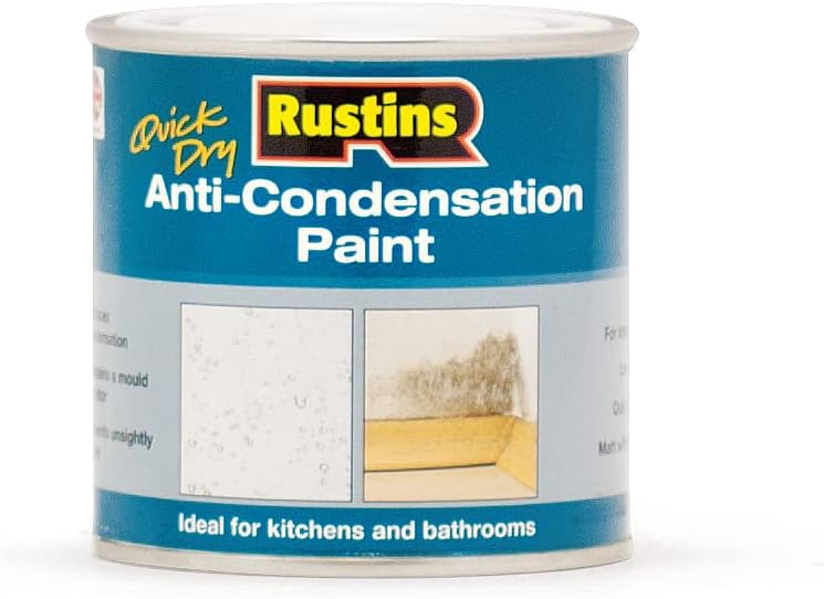 Rustins Anti-Condensation Paint 250ml Prevents Damp Mould Walls Ceilings