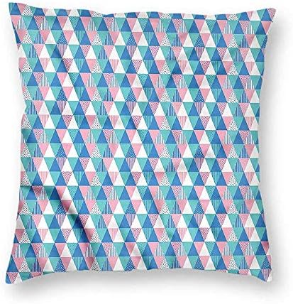 clayii Abstract Triangle Cushion Case for Sofa Symmetric Spots Sofa or Bed Set 18x18 Inch