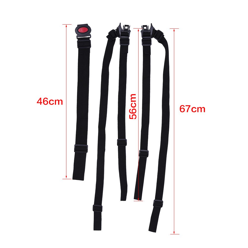 5 Point Harness Baby Chair Stroller Adjustable Kids Child Pram Strap for Children High Chair Pushchair Booster Replacement Black