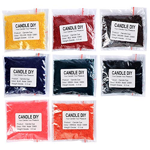 Wax Dye 8 Colors Candle Natural Dye Blocks For Candle Making, Multi