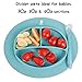 Baby Toddler Feeding Set - BPA Free Silicone Adjustable Bib Plates Bowls Spoons - Divided Plate Suction Bowl & Soft Spoon Teether- Self Feed, Easy Clean,Safe for Children, Waterproof Spill Resistant