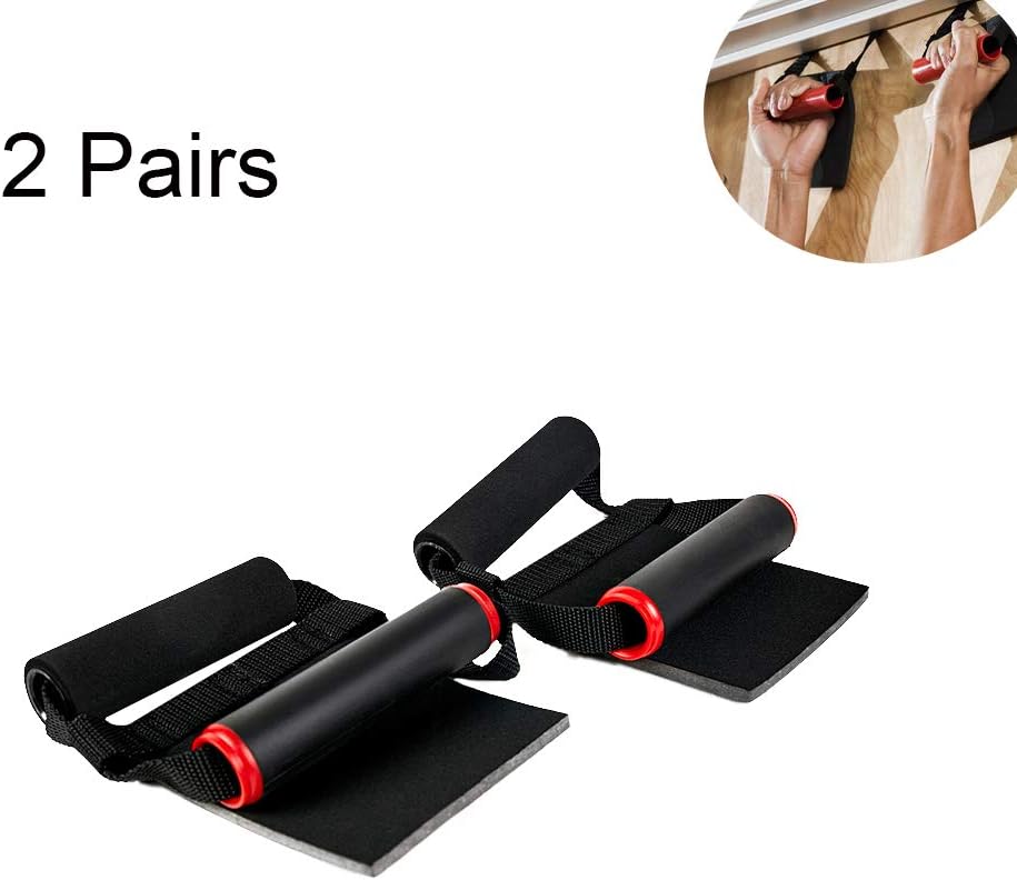 MMJJQWE 2Pairs Pull Up Bar Handles, Non Slip Portable Doorframe Pull-up Bar, Support up to 600 lbs, for Home, Gym, or Travel Use to Stay Fit Anywhere